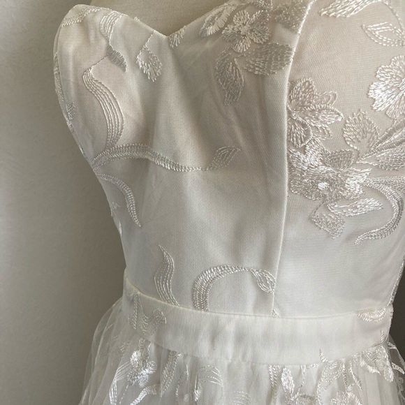 Lulus Andria White Embroidered Strapless Dress - Picture 10 of 10